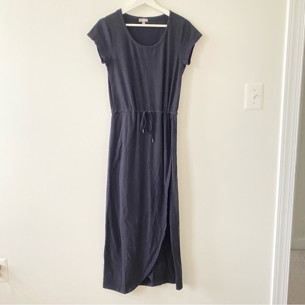 Talbots Women’s Cap Sleeve Maxi Black Dress